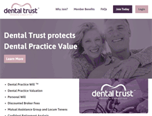Tablet Screenshot of dentaltrust.com